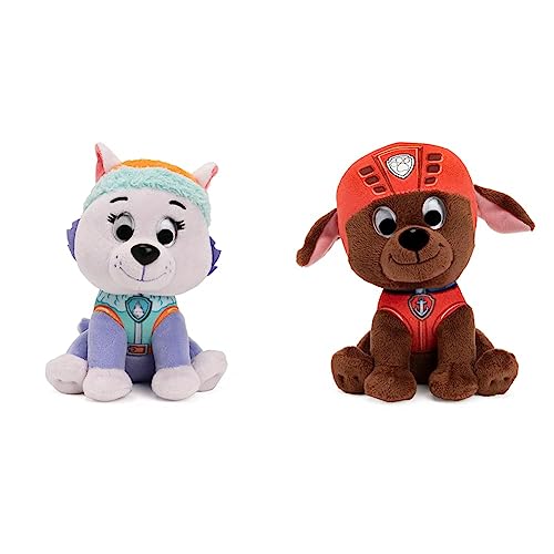 GUND PAW Patrol Everest und Zuma Plüschtiere, 15 cm - Wir Feiern 10 Jahre PAW Patrol von GUND
