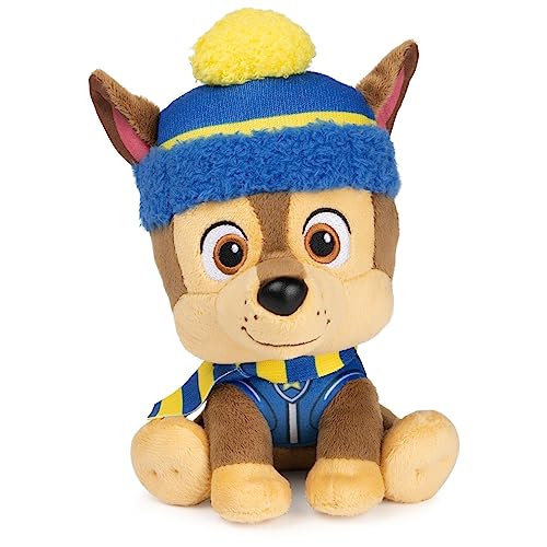 GUND PAW Patrol Holiday Winter Chase in Schal und Mütze, offiziell lizenziertes Plüschtier ab 1 Jahren, 15,2 cm von GUND