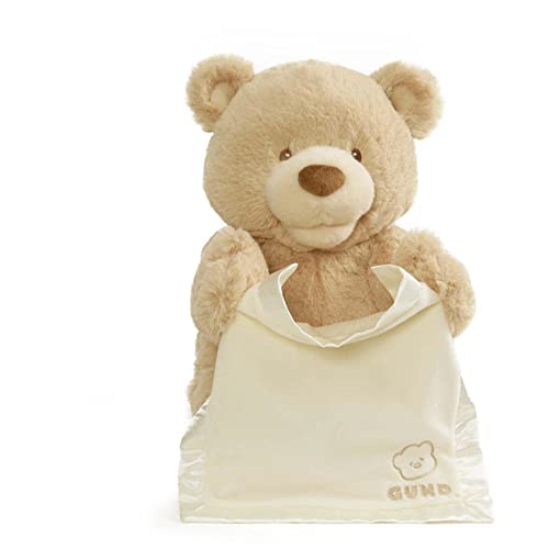 GUND Peek-A-Boo Teddy Bear Plush, Animated Stuffed Animal for Babies and Newborns, 11.5" von GUND