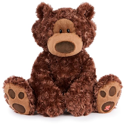 GUND Philbin Classic Teddybär, Premium Stofftier ab 1 Jahren, Schokoladenbraun, 30,5 cm von GUND
