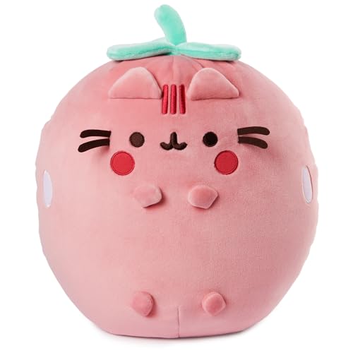 GUND Pusheen Erdbeerduft Squisheen Plüsch Squishy Spielzeug Stofftier ab 8 Jahren, Rosa, 27,9 cm von GUND