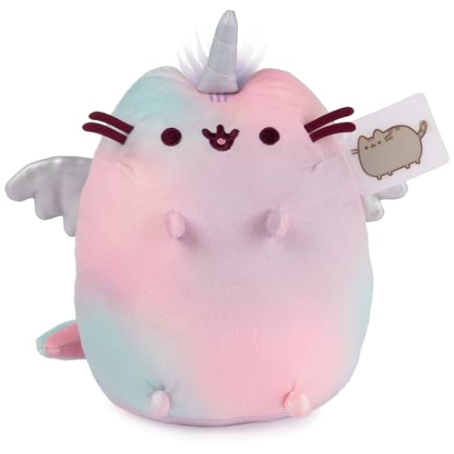 GUND Pusheen Plüschtier für Katzen, ab 8 Jahren, 24,1 cm, Rosa / Blau / Violett von GUND