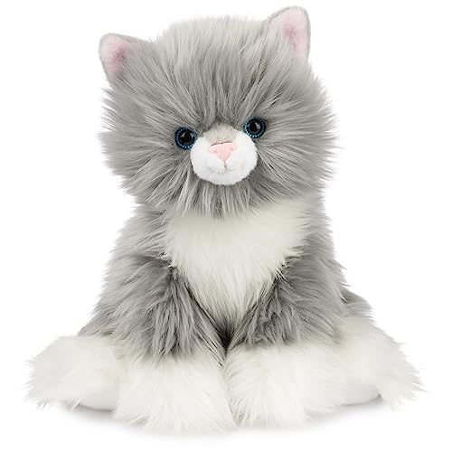 NANQUAN GUND Camilla Kitten Plush, Premium Cat Stuffed Animal for Ages 1 and Up, Gray/White, 9” von GUND