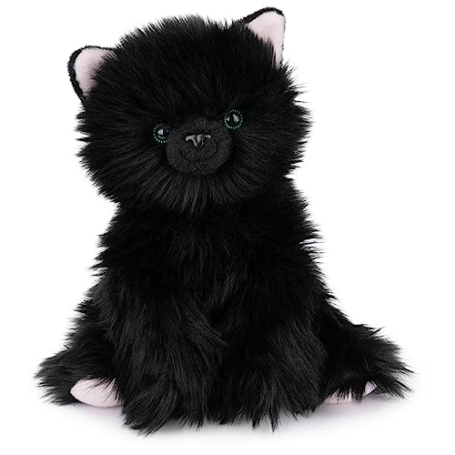 NANQUAN GUND Xavier Kitten Plush, Premium Cat Stuffed Animal for Ages 1 and Up, Black, 9” von GUND
