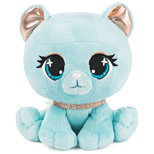 P.Lushes Designer Fashion Pets Audrey Park Panther Premium Katze Stofftier Weicher Plüsch mit Glitzer Glitzer, Blau, 15,2 cm von GUND