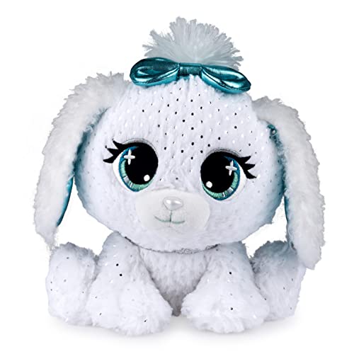 P.Lushes Designer Fashion Pets Bianca Blings Premium Puppy Dog Stofftier, Weiß und Blau, 22,9 cm von GUND
