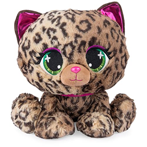 P.Lushes Designer Fashion Pets Sadie Spotson Leopard Cat Plüschtier, Premium Stofftier, Schwarz und Rosa, 22,9 cm von GUND