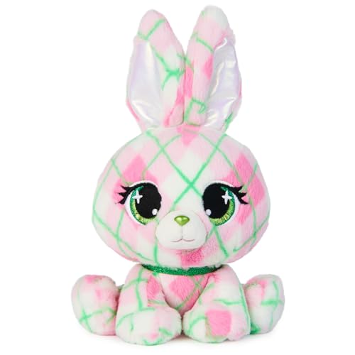 P.Lushes Pets Kennedy Karrats Designer-Plüschtier, Sammlerstück, Hase, Stofftier, Rosa und Grün, 15,2 cm von GUND