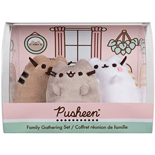 GUND Pusheen Family Gathering Collector Set of 3 Plush Stuffed Animal Cats von GUND