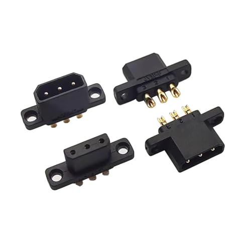 2Pairs Drone 3pin Männlich Weiblich Stecker Kupfer Vergoldet Terminal 3-pol Stecker Power Batterie Motor Anschluss von GUOFHUIO