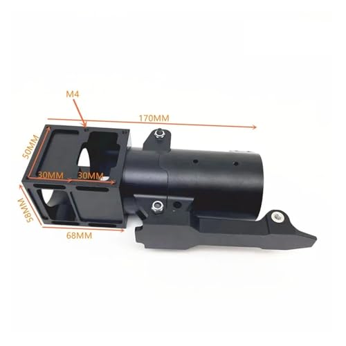 GUOFHUIO 1 STÜCKE D30/35/40/50mm Klapparm Kohlefaserrohrverbinder Aluminiumlegierung Faltbares Gelenk for RC Landwirtschaft UAV(50mm horizontal fold) von GUOFHUIO