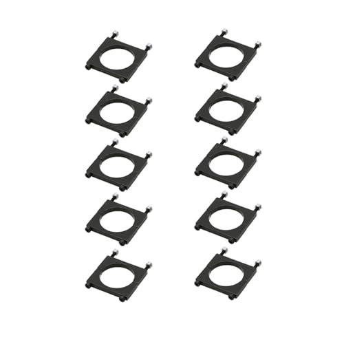 GUOFHUIO 10 STÜCKE Aluminiumlegierung 20 mm 22 mm 25 mm 28 mm 30 mm 35 mm 40 mm Rohrschelle Schlauchclip Carbonrohr Verbindungsstück for RC Plant UAV(Aluminum Black 30mm) von GUOFHUIO