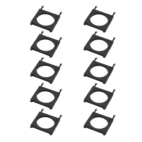GUOFHUIO 10 STÜCKE Aluminiumlegierung 20 mm 22 mm 25 mm 28 mm 30 mm 35 mm 40 mm Rohrschelle Schlauchclip Carbonrohr Verbindungsstück for RC Plant UAV(Aluminum Black 40mm) von GUOFHUIO