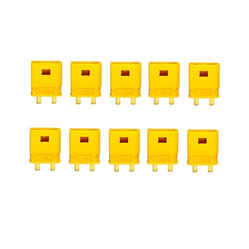GUOFHUIO 10 STÜCKE XT30AW-M XT30UW-F Wasserdichter Stecker mit Schlossschnalle Männlich Weiblich Batterieanschluss DIY Anschlussadapter for RC UAV(10pcs XT30AW-M) von GUOFHUIO
