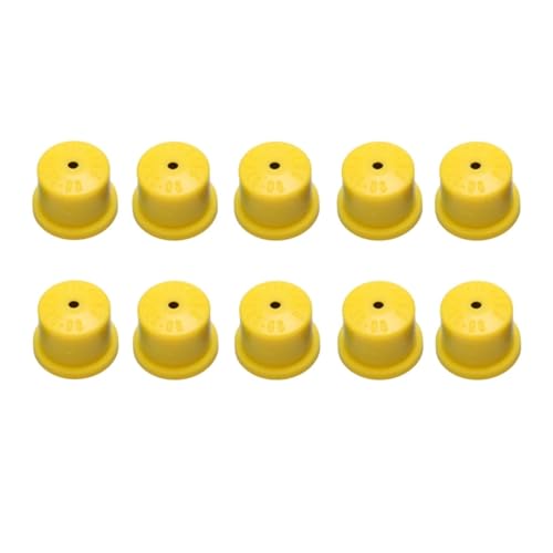 GUOFHUIO 10PCS Landwirtschaft Drone Zerstäubung Sprayer Hohl Kegel Spray Düse Zubehör(KZ80-08 Yellow) von GUOFHUIO