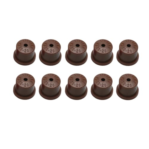 GUOFHUIO 10PCS Landwirtschaft Drone Zerstäubung Sprayer Hohl Kegel Spray Düse Zubehör(KZ80-20 Brown) von GUOFHUIO