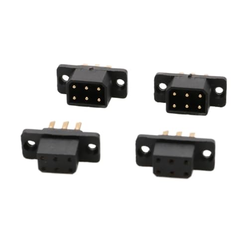 GUOFHUIO 2 Paar Stecker Männlich Weiblich 9 + 2 MPX-Anschluss VTOL Pro JX4 JX6 JX8 JX9 JX18 MX-10 for RC UAV Fixed Wing Aircraft(2pairs MX-6) von GUOFHUIO
