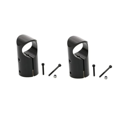 GUOFHUIO 2 STÜCKE Aluminium-Stativ-T-Stück 20 bis 20/25 bis 20/25 bis 25 mm T-förmiges Gelenk Dreiwege-Carbonrohr-Verbindungsclip for RC-Mehrachsen-UAV(Black 20 to 20mm) von GUOFHUIO