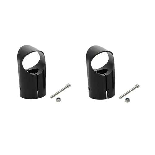 GUOFHUIO 2 STÜCKE Aluminium-Stativ-T-Stück 20 bis 20/25 bis 20/25 bis 25 mm T-förmiges Gelenk Dreiwege-Carbonrohr-Verbindungsclip for RC-Mehrachsen-UAV(Black 25 to 25mm) von GUOFHUIO