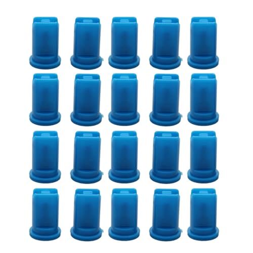 GUOFHUIO 20PCS RC Pflanzenschutz UAV Hochdruck Anti-Drift Flachstrahldüsen Landwirtschaftliche Zerstäubung Sprinklerkopf(Blue 03) von GUOFHUIO