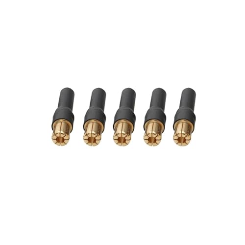 GUOFHUIO 5 STÜCKE DIY RC Flugzeugmodell Spielzeug Motor ESC Adapter 4 mm/6,5 mm/8 mm Bananenstecker auf 3,5 mm/6 mm/6,5 mm vergoldete Buchse(6.5mm M to 4mm F) von GUOFHUIO