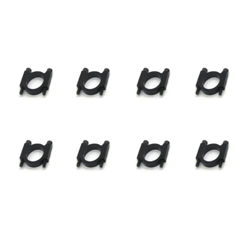 GUOFHUIO 8 STÜCKE CNC Aluminium Rohrschelle D12mm 16mm 20mm 22mm 25mm 30mm Carbonrohr Clip Anschluss Motorsitz for RC UAV Drone Muilticopter(18mm Black) von GUOFHUIO