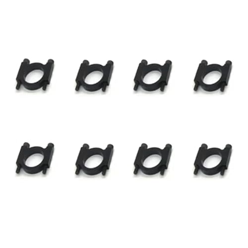 GUOFHUIO 8 STÜCKE CNC Aluminium Rohrschelle D12mm 16mm 20mm 22mm 25mm 30mm Carbonrohr Clip Anschluss Motorsitz for RC UAV Drone Muilticopter(22mm Black) von GUOFHUIO