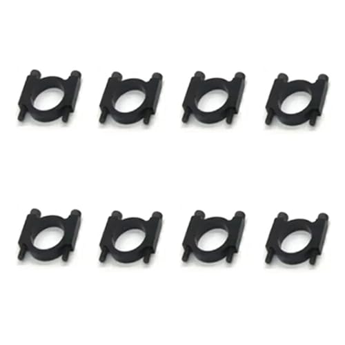 GUOFHUIO 8 STÜCKE CNC Aluminium Rohrschelle D12mm 16mm 20mm 22mm 25mm 30mm Carbonrohr Clip Anschluss Motorsitz for RC UAV Drone Muilticopter(30mm Black) von GUOFHUIO