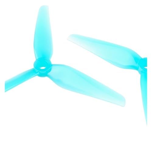 GUOFHUIO R38 5,1 Zoll 3-Blatt Bunter Rennpropeller for FPV-Drohnen(5.1Inch 2Pairs Blue) von GUOFHUIO