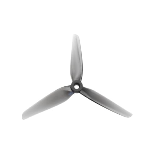 GUOFHUIO R38 5,1 Zoll 3-Blatt Bunter Rennpropeller for FPV-Drohnen(5.1Inch 2Pairs Grey) von GUOFHUIO