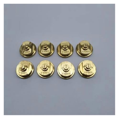 GUOFHUIO Sprühdüse 1,0 1,5 2,0 Edelstahl/Messing Fächerförmige Sprühsprinklerkopf for Pflanzenschutzdrohne T16 T20(8xbrassSX11001VS 1.0) von GUOFHUIO