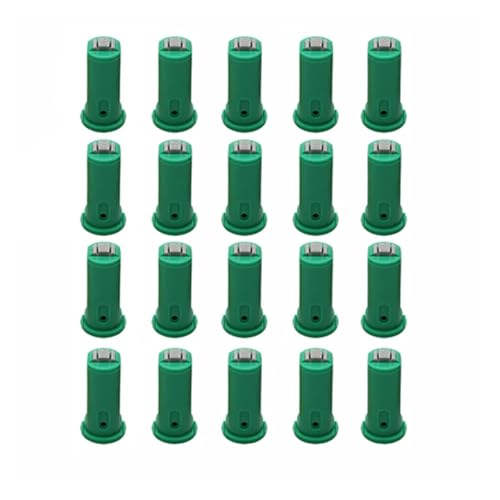 GUOFHUIO Zerstäubungsdüse Doppellüfter Winddichter Sprinklerkopf 80/110 Grad Spray for RC-Landwirtschaftsdrohne(20pcs 015 Green) von GUOFHUIO
