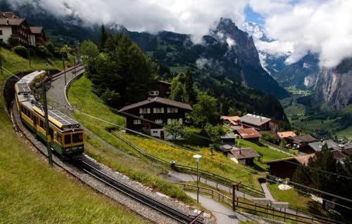 GUOHLOZ 1000-teilige Puzzles für Erwachsene,große herausfordernde Mini-Puzzle,schwierige Puzzles 1000 Teile,Geschenk für Geburtstag Heimdekoration,Berge, Zug, Schweiz, Eisenbahn, Schlucht, 75x50cm GUOHLOZ 1000-teilige Puzzles für Erwachsene,große herausfordernde Mini-Puzzle,schwierige Puzzles 1000 Teile,Geschenk für Geburtstag Heimdekoration,Berge, Zug, Schweiz, Eisenbahn, Schlucht, 75x50cm von GUOHLOZ