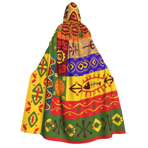 GUOLGP Afrikanische Nationalmuster, Druck für Damen und Herren, Kapuzenumhang für Halloween, Weihnachten, Karneval, Themenpartys GUOLGP Afrikanische Nationalmuster, Druck für Damen und Herren, Kapuzenumhang für Halloween, Weihnachten, Karneval, Themenpartys von GUOLGP