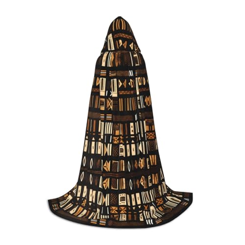 GUOLGP Afrikanischer Schlammtuch, Tribal-Druck, Halloween, Kapuzenumhang, Herren, Damen, Teenager, Zauberer, Robe für Weihnachten, Kostüm, Karneval GUOLGP Afrikanischer Schlammtuch, Tribal-Druck, Halloween, Kapuzenumhang, Herren, Damen, Teenager, Zauberer, Robe für Weihnachten, Kostüm, Karneval von GUOLGP