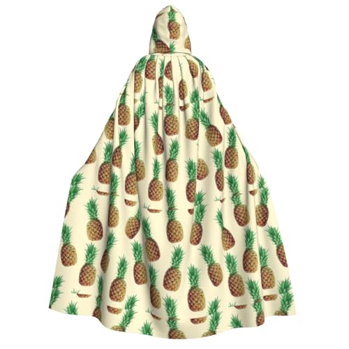 GUOLGP Ananas-Druck für Damen und Herren, Kapuzenumhang für Halloween, Weihnachten, Karneval, Mottopartys GUOLGP Ananas-Druck für Damen und Herren, Kapuzenumhang für Halloween, Weihnachten, Karneval, Mottopartys von GUOLGP