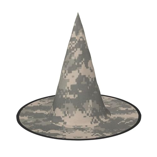 GUOLGP Armee-Digital-Camouflage-Druck, stilvoller Halloween-Hexenhut für Partys, Karneval und Cosplay, leicht, faltbar von GUOLGP