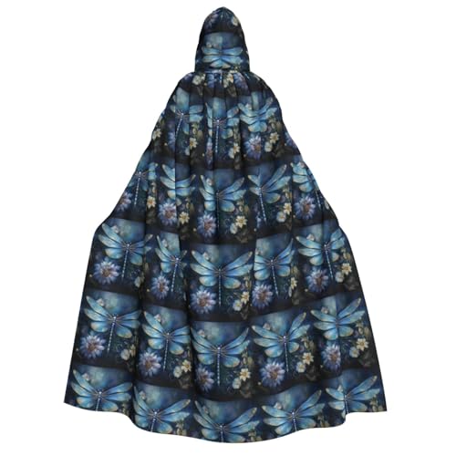 GUOLGP Art Blue Libellen-Druck, für Damen und Herren, Kapuzenumhang für Halloween, Weihnachten, Karneval, Mottopartys GUOLGP Art Blue Libellen-Druck, für Damen und Herren, Kapuzenumhang für Halloween, Weihnachten, Karneval, Mottopartys von GUOLGP