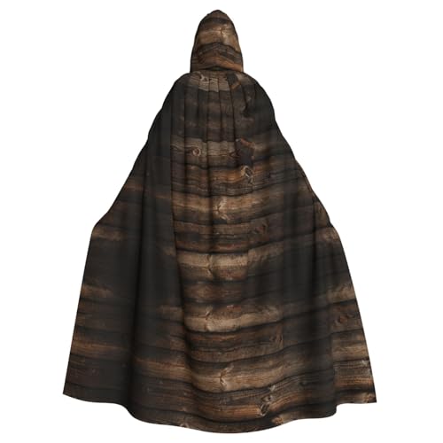 GUOLGP Brauner Holzdruck Halloween Kapuzenumhang Kostüm für Erwachsene Kinder für Cosplay-Partys und Festivals GUOLGP Brauner Holzdruck Halloween Kapuzenumhang Kostüm für Erwachsene Kinder für Cosplay-Partys und Festivals von GUOLGP