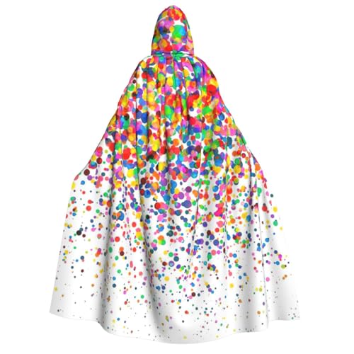 GUOLGP Farbiger Kunstdruck, für Damen und Herren, mit Kapuze, Umhang für Halloween, Weihnachten, Karneval, Mottopartys GUOLGP Farbiger Kunstdruck, für Damen und Herren, mit Kapuze, Umhang für Halloween, Weihnachten, Karneval, Mottopartys von GUOLGP