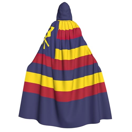 GUOLGP Flagge des Königreichs von Hawaii, bedruckt, für Damen und Herren, mit Kapuze, Umhang für Halloween, Weihnachten, Karneval, Mottopartys GUOLGP Flagge des Königreichs von Hawaii, bedruckt, für Damen und Herren, mit Kapuze, Umhang für Halloween, Weihnachten, Karneval, Mottopartys von GUOLGP
