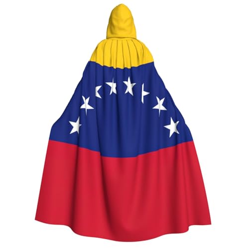 GUOLGP Flagge von Venezuela, bedruckt für Damen und Herren, Erwachsenen-Kapuzenumhang für Halloween, Weihnachten, Karneval, Mottopartys GUOLGP Flagge von Venezuela, bedruckt für Damen und Herren, Erwachsenen-Kapuzenumhang für Halloween, Weihnachten, Karneval, Mottopartys von GUOLGP