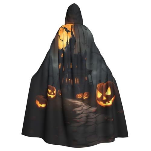 GUOLGP Halloween-Horror-Druck, Halloween-Kapuzenumhang für Erwachsene und Kinder, für Cosplay-Partys und Festivals GUOLGP Halloween-Horror-Druck, Halloween-Kapuzenumhang für Erwachsene und Kinder, für Cosplay-Partys und Festivals von GUOLGP