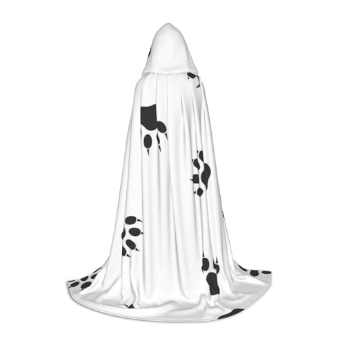 GUOLGP Halloween-Kapuzenumhang mit Bärenpfotenabdruck, für Herren, Damen, Teenager, Zauberer, Robe für Weihnachten, Kostüm, Karneval GUOLGP Halloween-Kapuzenumhang mit Bärenpfotenabdruck, für Herren, Damen, Teenager, Zauberer, Robe für Weihnachten, Kostüm, Karneval von GUOLGP