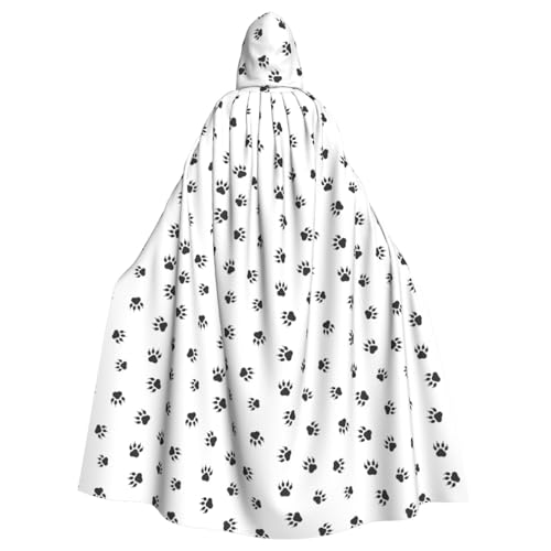 GUOLGP Halloween-Kapuzenumhang mit Bärenpfotenabdruck für Erwachsene und Kinder, für Cosplay-Partys und Festivals von GUOLGP