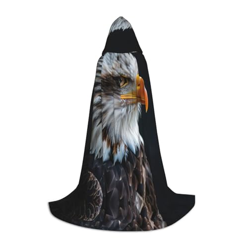 GUOLGP Halloween-Kapuzenumhang mit Glatzenadler, für Herren, Damen, Teenager, Zauberer, Robe für Weihnachten, Kostüm, Karneval GUOLGP Halloween-Kapuzenumhang mit Glatzenadler, für Herren, Damen, Teenager, Zauberer, Robe für Weihnachten, Kostüm, Karneval von GUOLGP