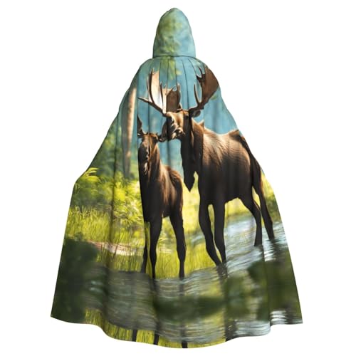 GUOLGP Halloween-Kapuzenumhang mit Hirschbär, Elch, für Erwachsene, Kinder, für Cosplay-Partys und Festivals GUOLGP Halloween-Kapuzenumhang mit Hirschbär, Elch, für Erwachsene, Kinder, für Cosplay-Partys und Festivals von GUOLGP