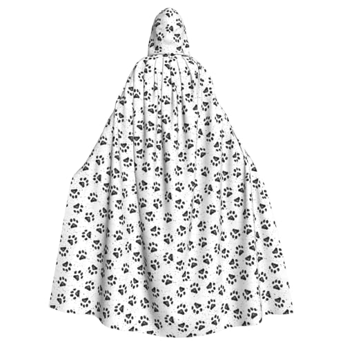GUOLGP Halloween-Kapuzenumhang mit Hundepfotenmuster, Kostüm für Erwachsene und Kinder, für Cosplay-Partys und Festivals GUOLGP Halloween-Kapuzenumhang mit Hundepfotenmuster, Kostüm für Erwachsene und Kinder, für Cosplay-Partys und Festivals von GUOLGP