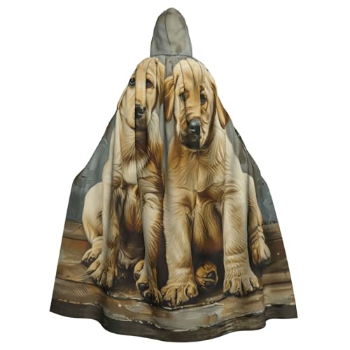 GUOLGP Halloween-Kapuzenumhang mit Welpen-Aufdruck für Erwachsene und Kinder, für Cosplay-Partys und Festivals GUOLGP Halloween-Kapuzenumhang mit Welpen-Aufdruck für Erwachsene und Kinder, für Cosplay-Partys und Festivals von GUOLGP