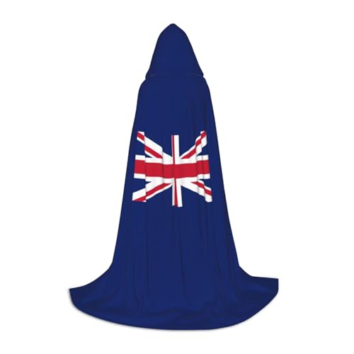 GUOLGP Halloween-Kapuzenumhang mit britischer Flagge, für Herren, Damen, Teenager, Zauberer, Robe für Weihnachten, Kostüm, Karneval GUOLGP Halloween-Kapuzenumhang mit britischer Flagge, für Herren, Damen, Teenager, Zauberer, Robe für Weihnachten, Kostüm, Karneval von GUOLGP